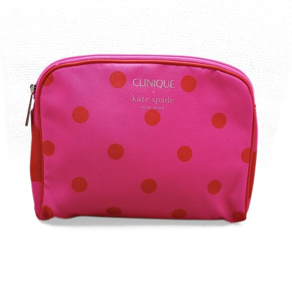 CLINIQUE Kate Spade Polka Dot Makeup Bag and Limited Edition Bare Pop Lip Color - Picture 3 of 9